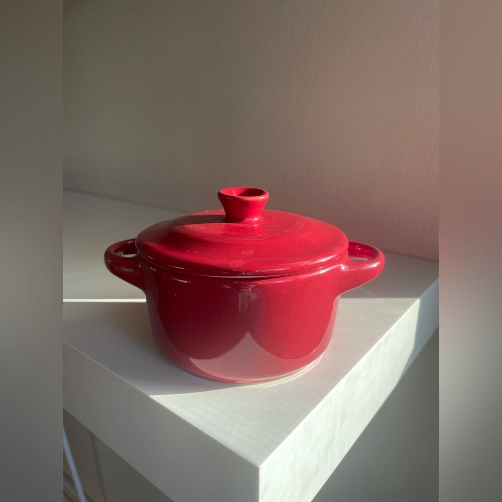 Crofton Red Ceramic Casserole Dish